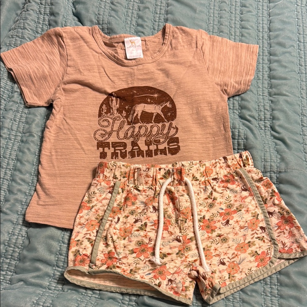 Happy Trails Kids Set - Brown and Cream